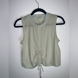 Lululemon cinch me up front crop relaxed tank top